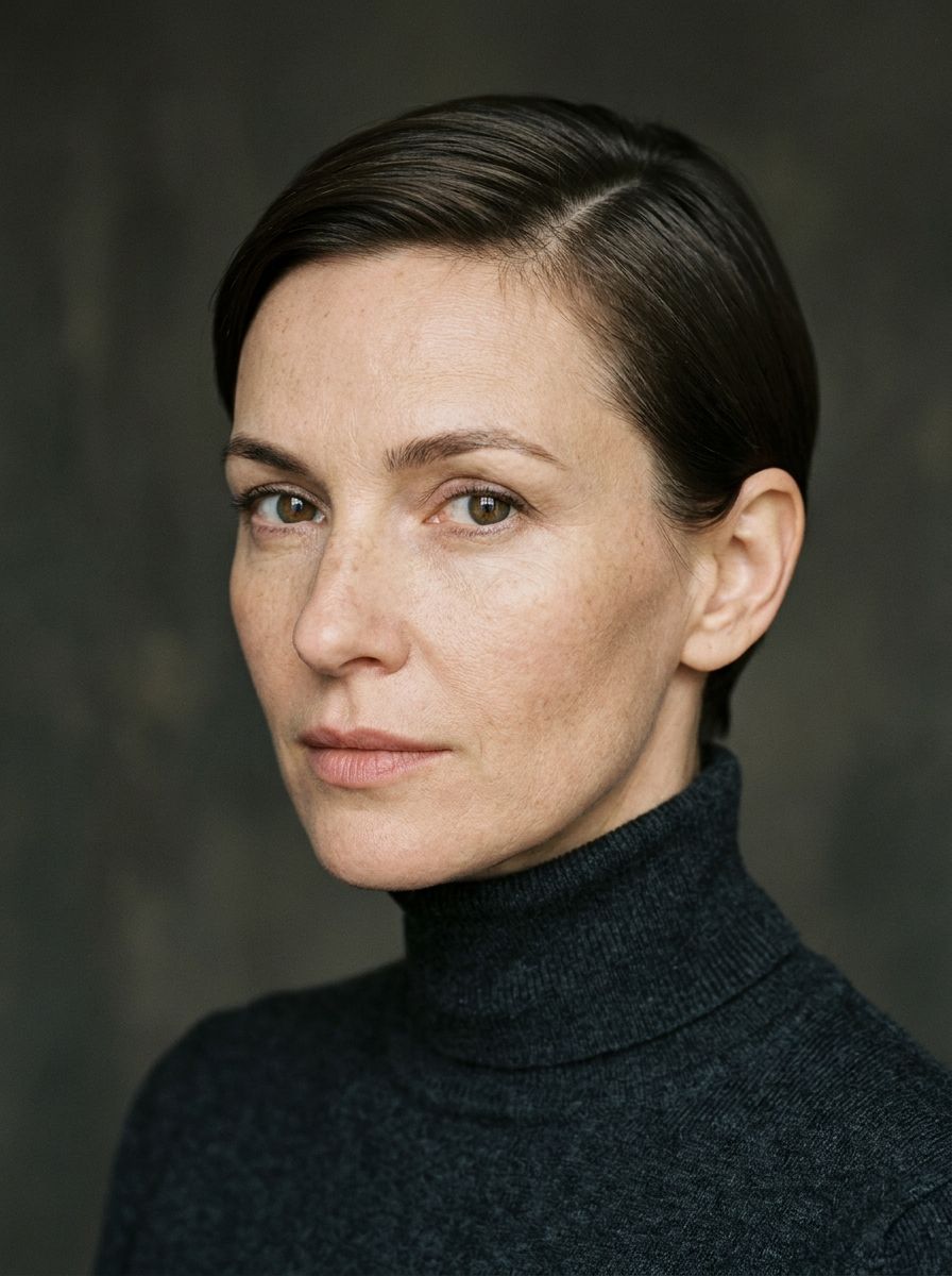 Sleek Pixie mit Seitenscheitel - Sleek Frisuren für kurze Haare